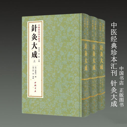 针灸大成 中医经典珍本汇刊 16开精装 全三册 [明]杨继洲 撰;[明]靳贤 增辑 中国书店