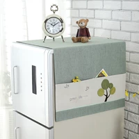 Vườn vải tủ lạnh bìa với lưu trữ hai cánh cửa tủ lạnh vải bìa tủ lạnh châu Âu bụi bảo vệ khăn - Bảo vệ bụi quạt áo điều hoà