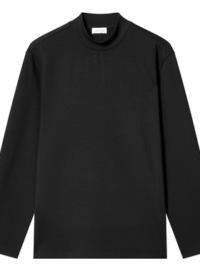 TRENDIANO2025秋冬新款双面绒打底男款长袖圆领T恤 1ST4021440