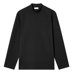 圆领T恤 长袖 1ST4021440 双面绒打底男款 TRENDIANO2025秋冬新款