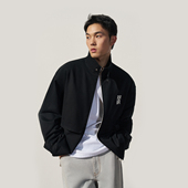 立领外套 TRENDIANO2025秋冬新款 重磅斜纹LOGO男款 1SM3091810