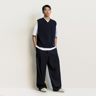 TRENDIANO醋酸羊毛呢休闲裤男士高端长裤子 1SH2060610