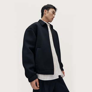 TRENDIANO2025新款空气棉翻领男士拉链夹克外套 1SM1100410