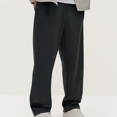 TRENDIANO2025秋冬新款舒适透气阔腿男士休闲裤 1ST1061150