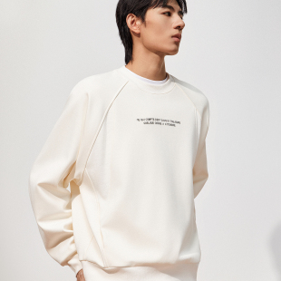 1ST4101470 套头卫衣 TRENDIANO新款 重磅内搭宽松显瘦男款