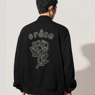 1ST3090330 立领棒球服外套 TRENDIANO2025秋冬新款 重磅刺绣男款