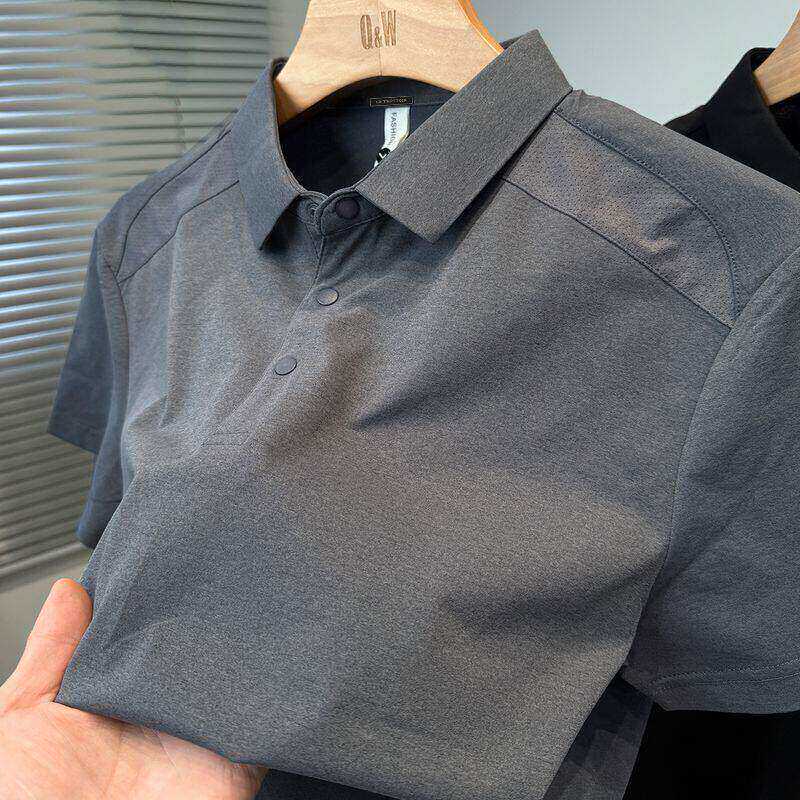 拼接运动休闲polo衫男短袖2026新款夏季中年男士t恤衬衫领上衣