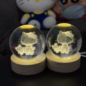 hellokitty发光水晶球 超有氛围感 摆件 jue了 送礼物 bi选