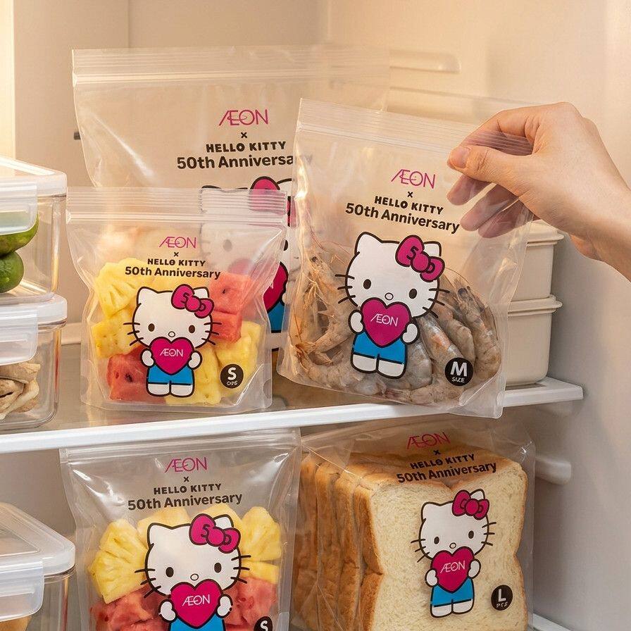 Kt密封袋！超实用～联名限定款哦，34只食品保鲜袋水果收纳袋