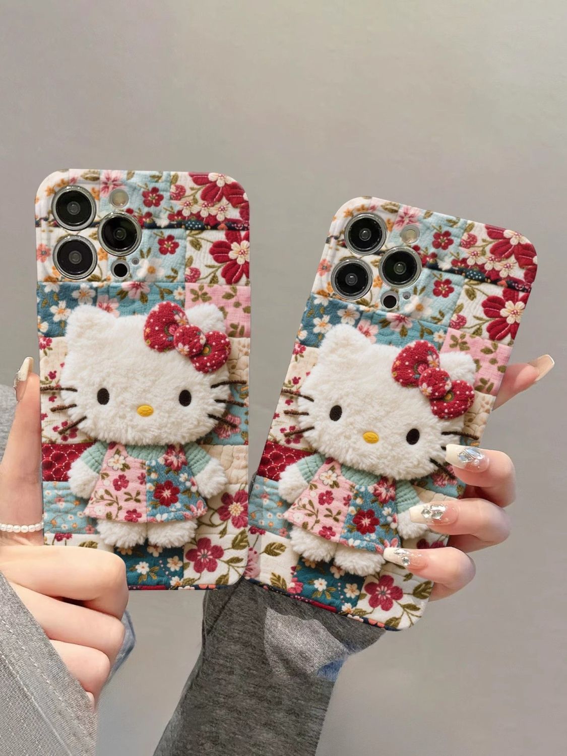 这是什么神仙手机壳！！满屏都是花花,是硬壳哦，kitty菲林手机壳