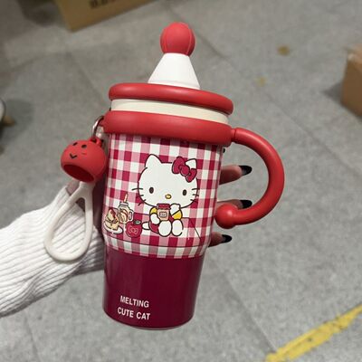 姐妹！快入手这个kitty保温杯 颜值超高！316不锈钢，600ml大容量