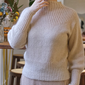 幼马海帕克拉羊绒手工编织diy材料包自制 安吉列乌拉半高领套头衫