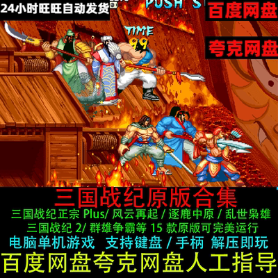 三国战纪风云再起/乱世枭雄/群英争霸/119原版进洞捡剑电脑版游戏