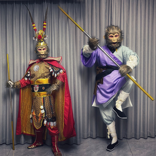 西游记孙悟空衣服黑神话天命人cos美猴王表演服全套面具