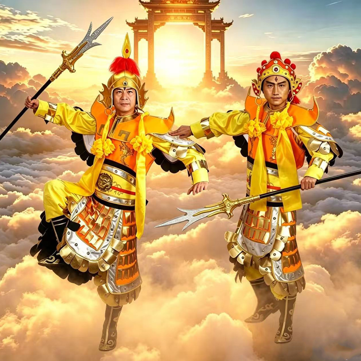 西游记新二郎神衣服兵器全套齐天大圣表演服孙悟空演出服大闹天宫