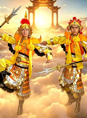 西游记新二郎神衣服兵器全套齐天大圣表演服孙悟空演出服大闹天宫