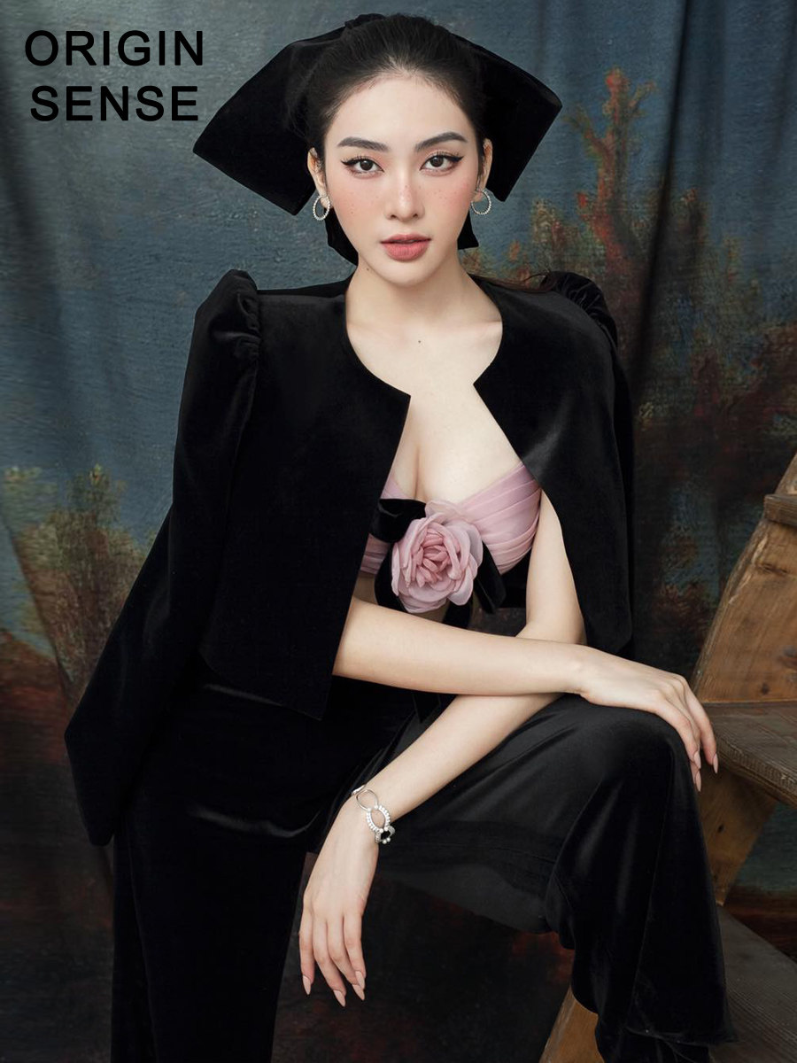 新品丝绒小香风气质小贵妇女套装