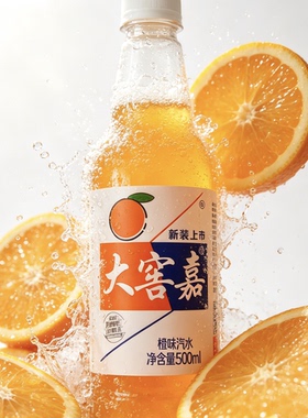 大窖嘉橙味香槟荔枝菠萝汽水500ml夏日解馋解暑露营碳酸饮料批发