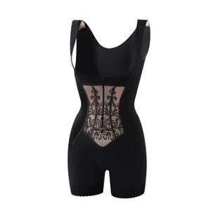 强塑重压拉链款体雕塑身衣加强版产后收腹提臀束身美体塑型连体衣