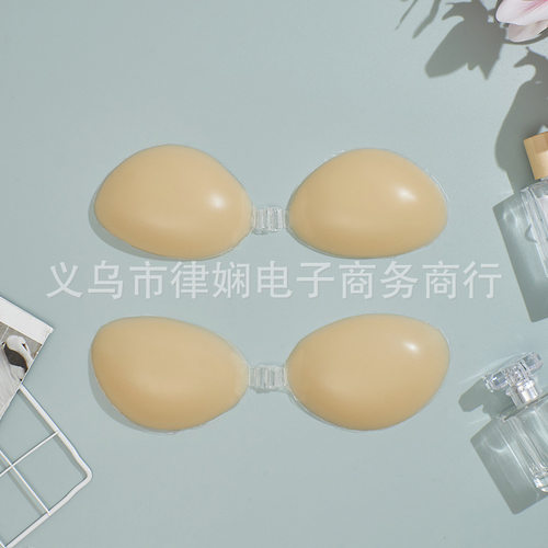 硅胶胸贴女吊带婚纱透气隐形文胸罩小胸聚拢防凸点乳贴肩带内衣