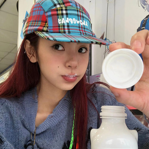 美式街头小众设计款格子五片平檐帽女潮牌嘻哈滑板棒球帽鸭舌帽男