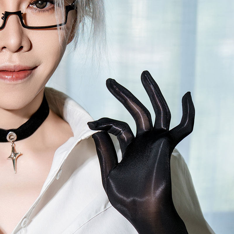 【指尖无缝】油亮五指分指手套性感黑丝高密超滑手丝,女士内衣/男士内衣/家居服,连裤袜/打底袜,淘宝优惠券,粉丝福利购,淘宝优惠卷