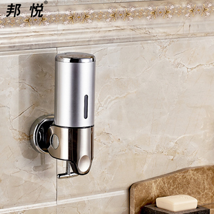单头皂液器壁挂式 酒店浴室给皂机洗手液瓶 卫生间沐浴液盒