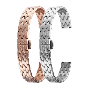 老皮匠女表链适配飞亚达倾城小可可DL21008 LA865018金属表带10mm