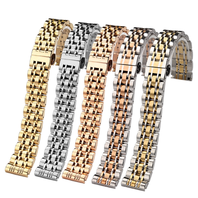 适配飞亚达四叶草花语金属表链