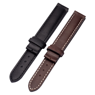 女士真皮手表带等宽 适配浪琴马术L6.129/137/130/138 10 12 14mm