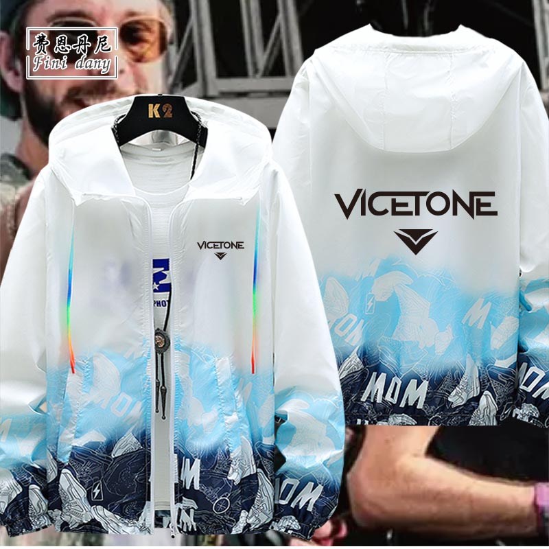 DJ电音Vicetone周边音乐节摇滚男情侣休闲连帽防晒衣服外套潮流