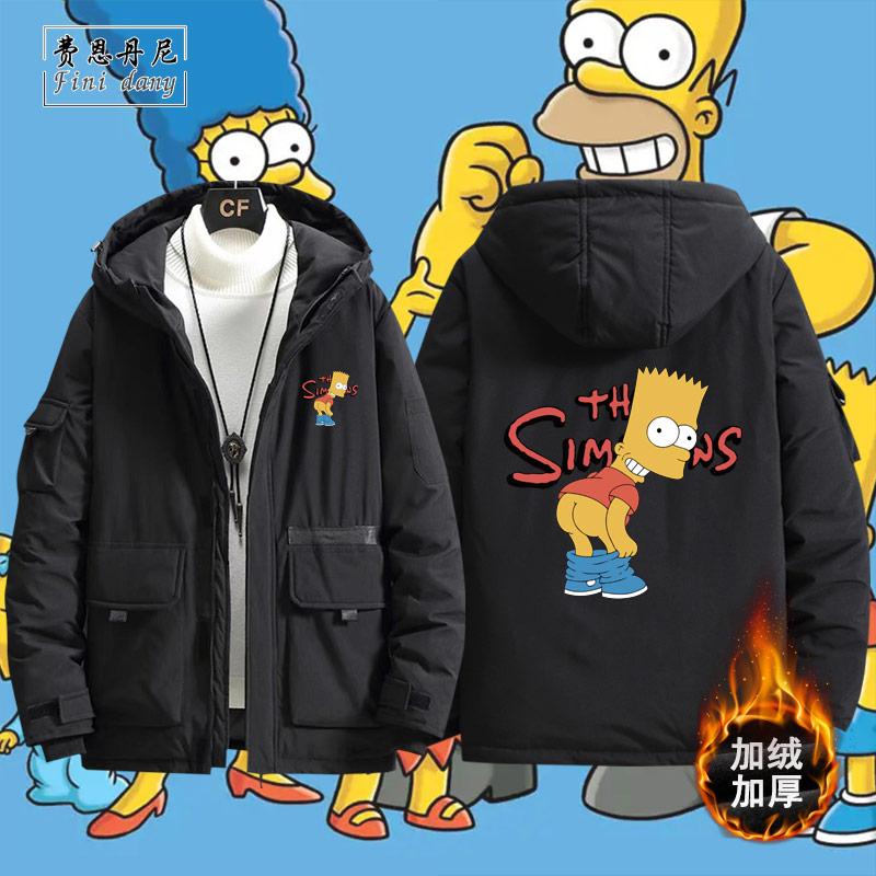 连帽羽绒服外套卡通动漫周边