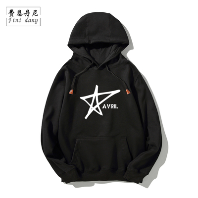 摇滚艾薇儿AvrilLavigne帽卫衣