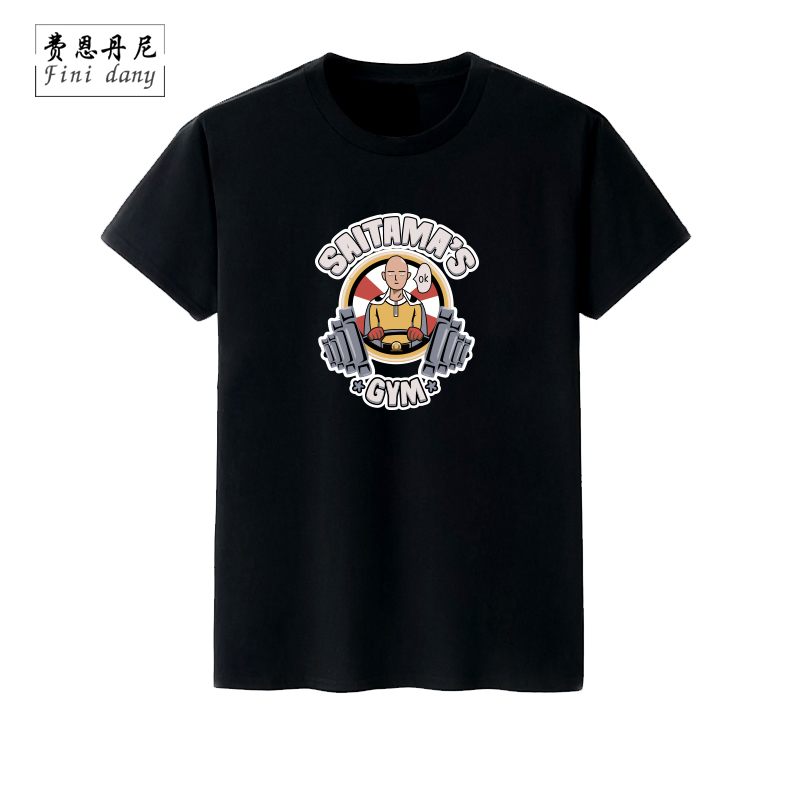 一拳超人琦玉老师男圆领短袖t恤