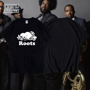 THE ROOTS乐队复古经典欧美说唱嘻哈hiphop圆领体恤短袖休闲衣服