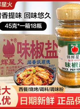 锦辉星火味椒盐 味椒盐45g*18瓶 香料椒盐西餐烧烤调料调味粉商用