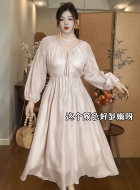 哒头.Studio【竹意】微胖mm大码2024新款新中式设计感显瘦连衣裙
