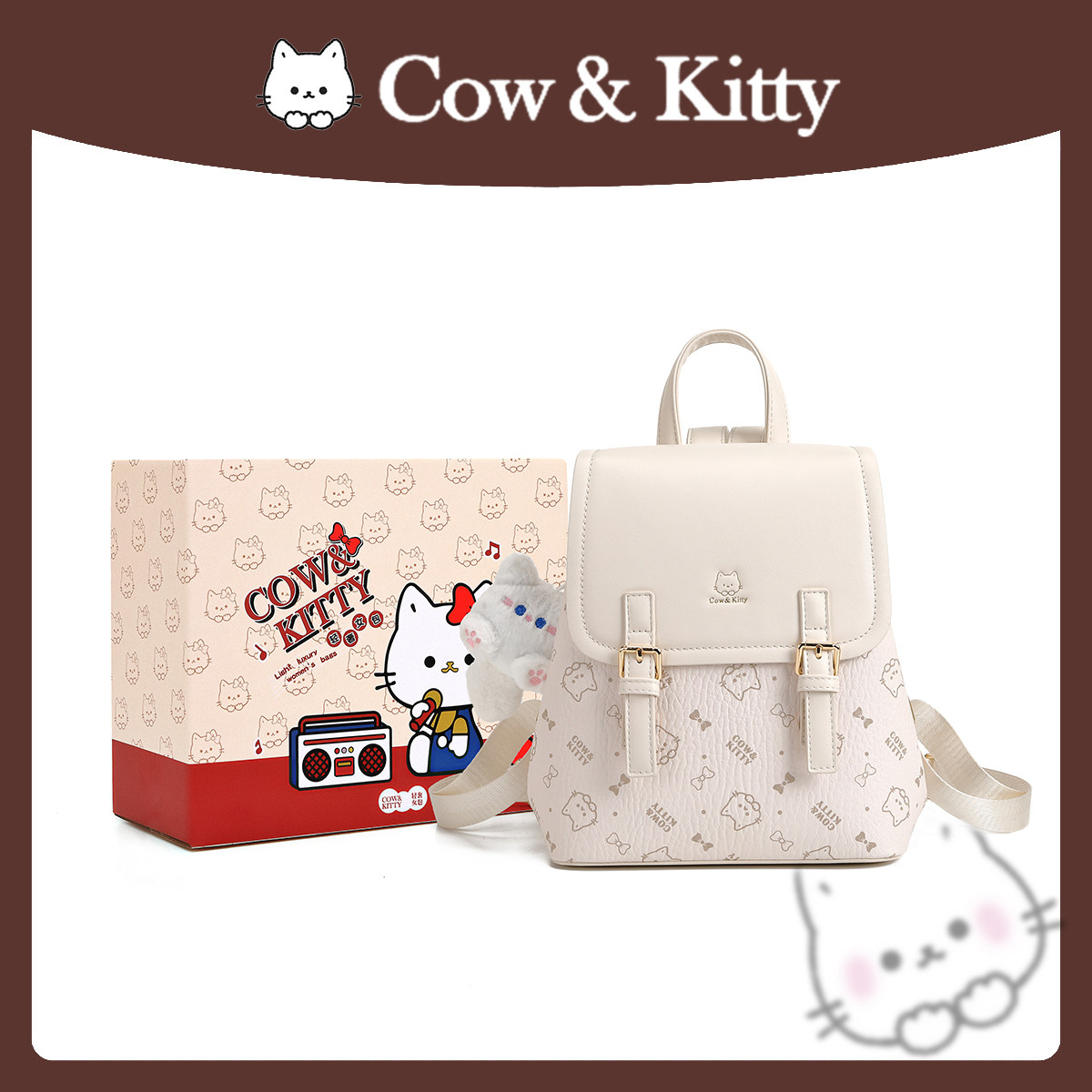 Official genuine Cow&Kitty backpack 2026 new large-capacity backpack, a lightweight backpack for commuting to school thumbnail 6