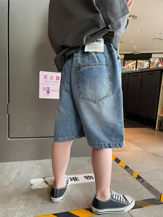 男童牛仔短裤2026夏季新款宽松韩版简约洋气宝宝儿童休闲五分裤子