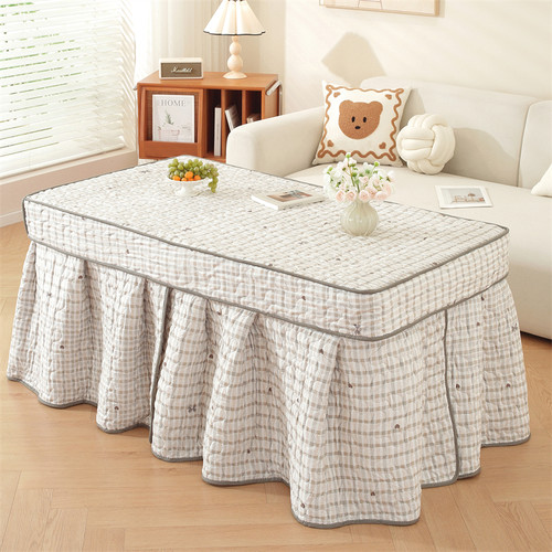 烤火桌子罩套加绒电炉罩烤火罩加厚烤火炉桌布长方形茶几电暖桌罩