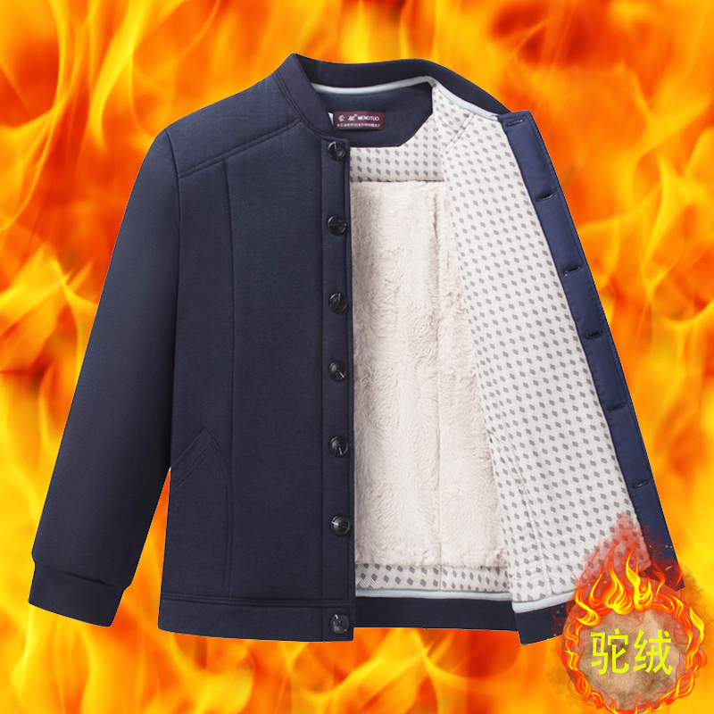 蒙驼加厚冬季夹克版型棉衣