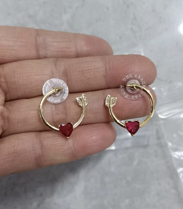 高品质出口欧美外贸原单首饰精致丘比特箭爱心耳环女耳圈