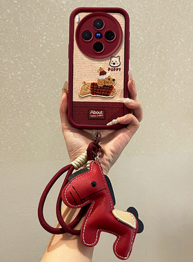 腊肠狗适用vivoX300手机壳x200promini保护套x200ultra天眼阶梯小羊皮x100sPro硅胶软超薄镜头全包防摔新款女