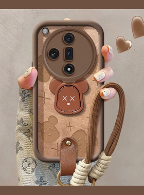 暴力熊啦适用OPPOfindx7手机壳findx6天眼阶梯findx5硅胶保护软套findx3全包镜头x7ultra新款创意pro女防摔