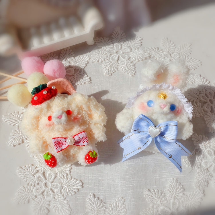 适用于苹果无线耳机套材料包diy毛线