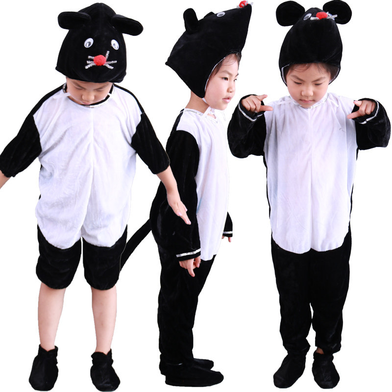 卡通风动物造型小老鼠演出服饰