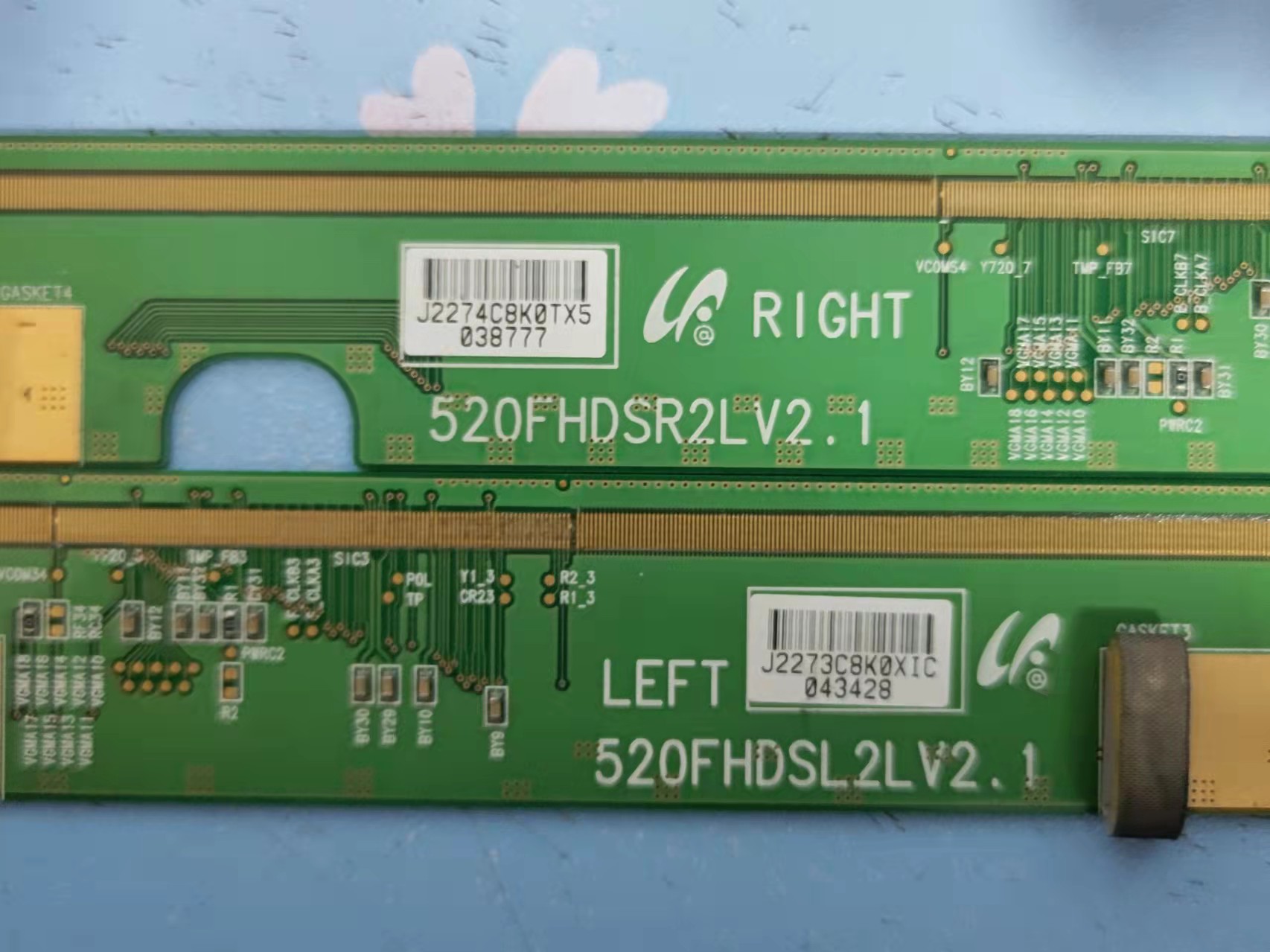 原装边板520FHDSR2LV2.1/ 520FHDSL2LV2.1一套价