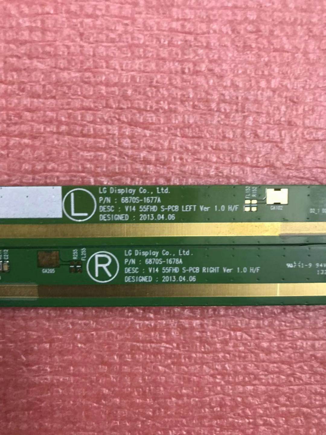 拆机边板 6870S-1677A /6870S-1678A 一对 55FHD