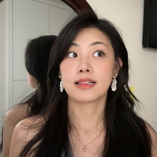 熊妹醬波光粼粼925銀針顯瘦樹葉流蘇方圓臉耳環(huán)女無痛蚊香盤耳夾
