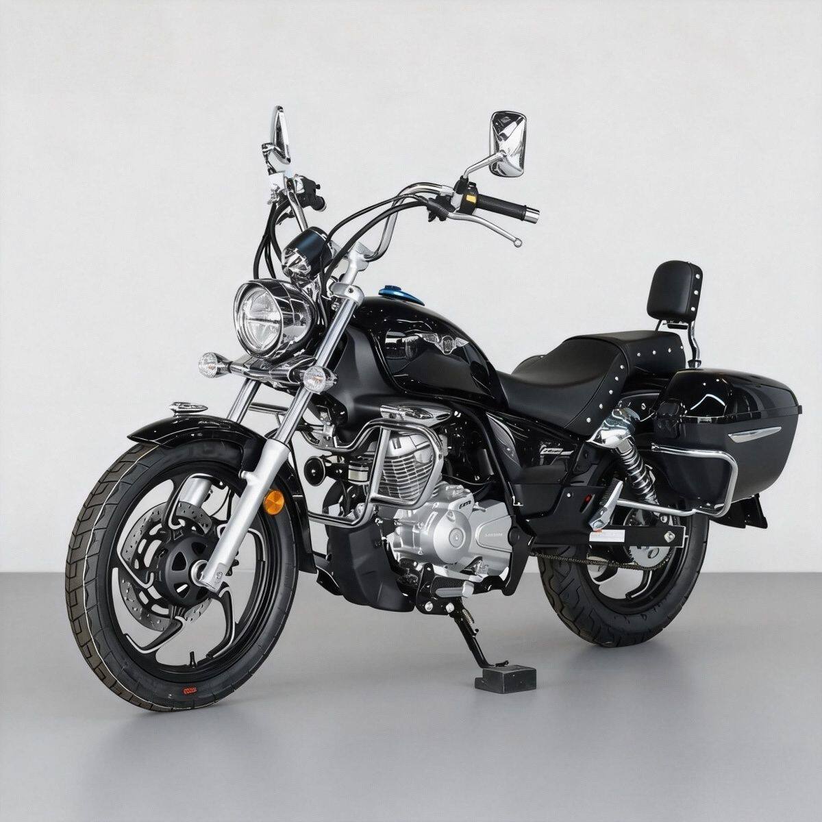 豪爵正品GZS150太子巡航整车油车国四电喷燃油代步摩旅省油